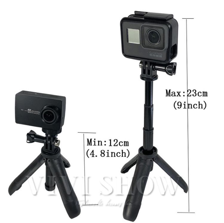 GoPro 自撮り棒 長い 三脚 セルカ棒 分離式 三脚付き シャッター 1台3