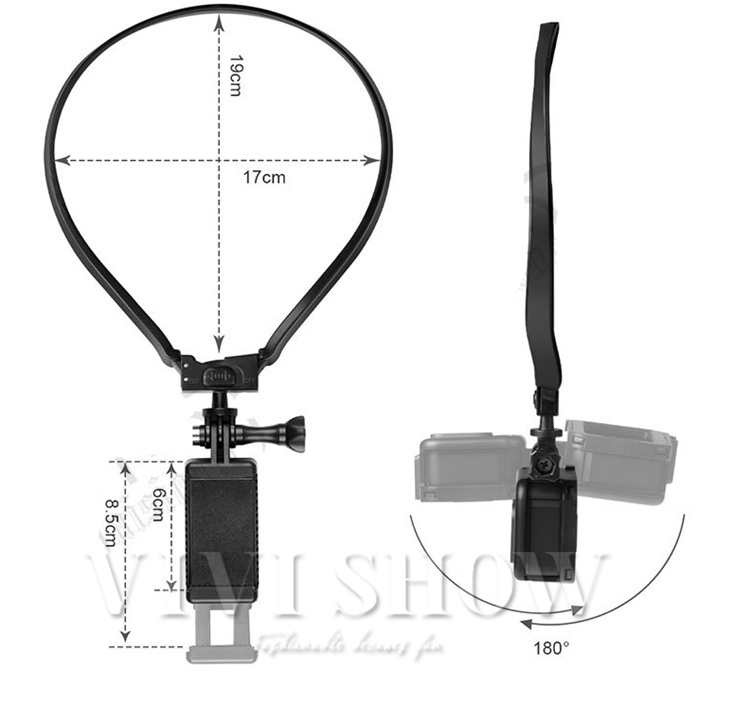 GoPro ゴープロ 用 アクセサリー ネック ストラップ マウント 首 掛け