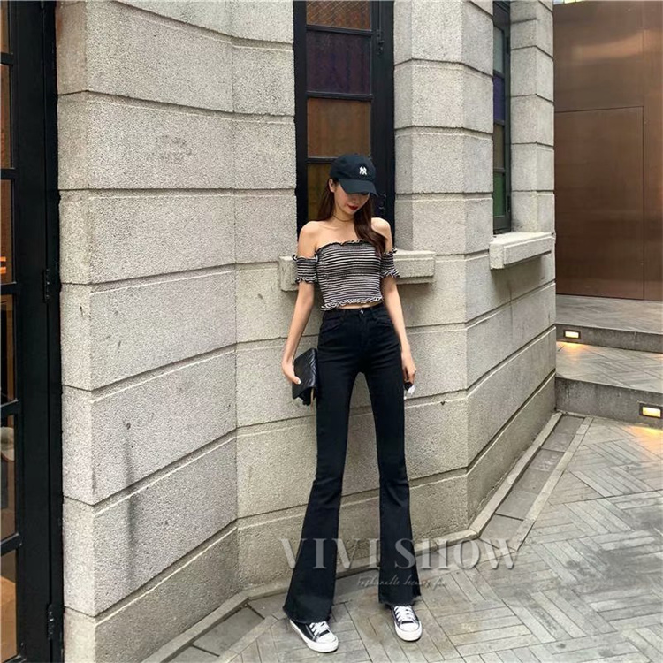 デニム フレアパンツ レディース デニムパンツ フレア ベルボトム