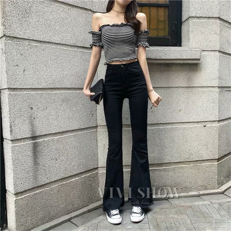 デニム フレアパンツ レディース デニムパンツ フレア ベルボトム