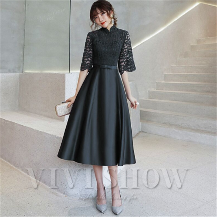 フォーマルドレス5点セット【ドレス(S)/上着/靴/バッグ/ご祝儀袋】結婚式 Chi Chi Girls ゴールド刺繍Aラインドレス 3-7歳 Navy CG78003N