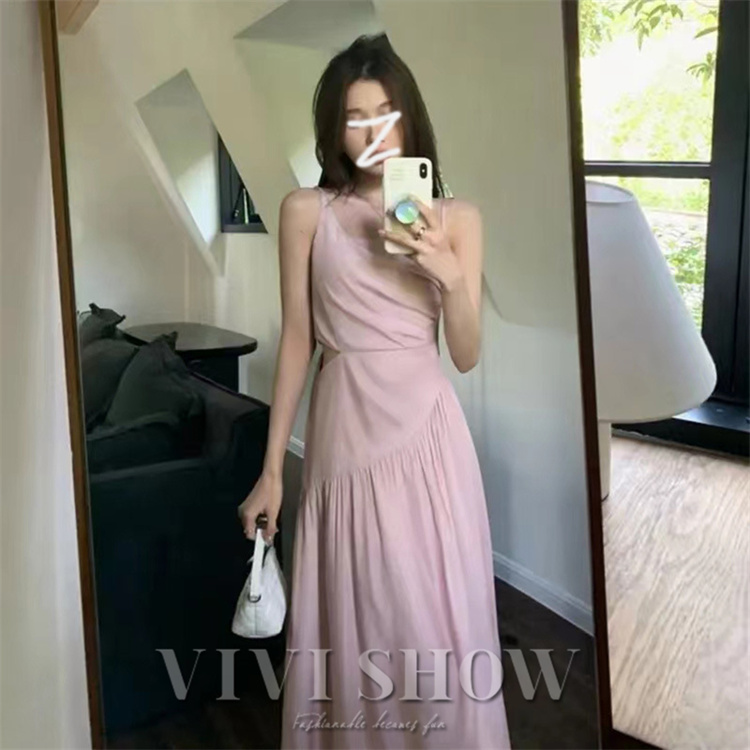 レディース ワンピース ワンピ 無地 キャミワンピ ドレス風 おしゃれ 大人 シンプル vivishow