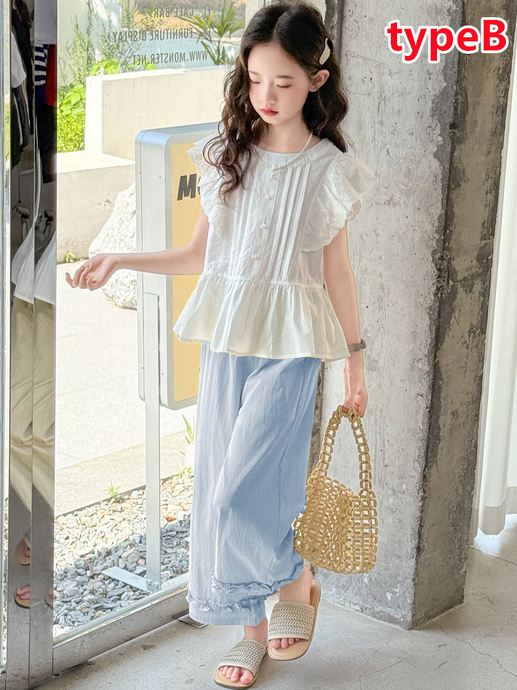 キッズ ジュニア 女の子 上下 子供服 セットアップ おしゃれ シンプル