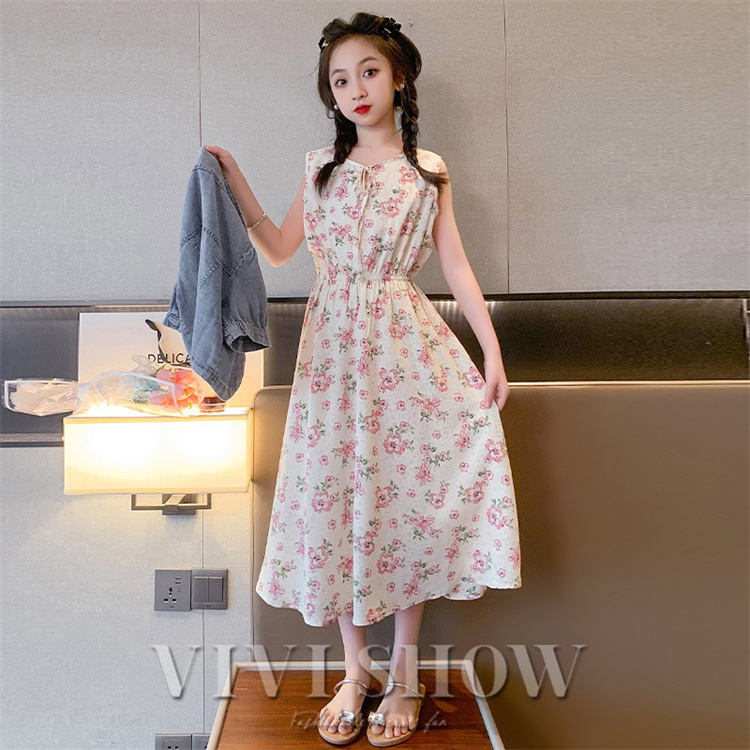 【ナチュラル系】女の子服 まとめ売り キッズ ワンピース 100 ～110 即納】ナチュラル ワンピース〖 グリーン 女の子 夏 半袖 90 100 110