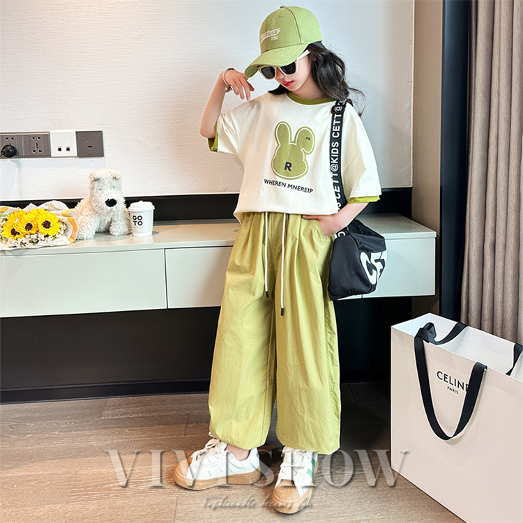 キッズ ジュニア 女の子 上下 子供服 セットアップ シンプル