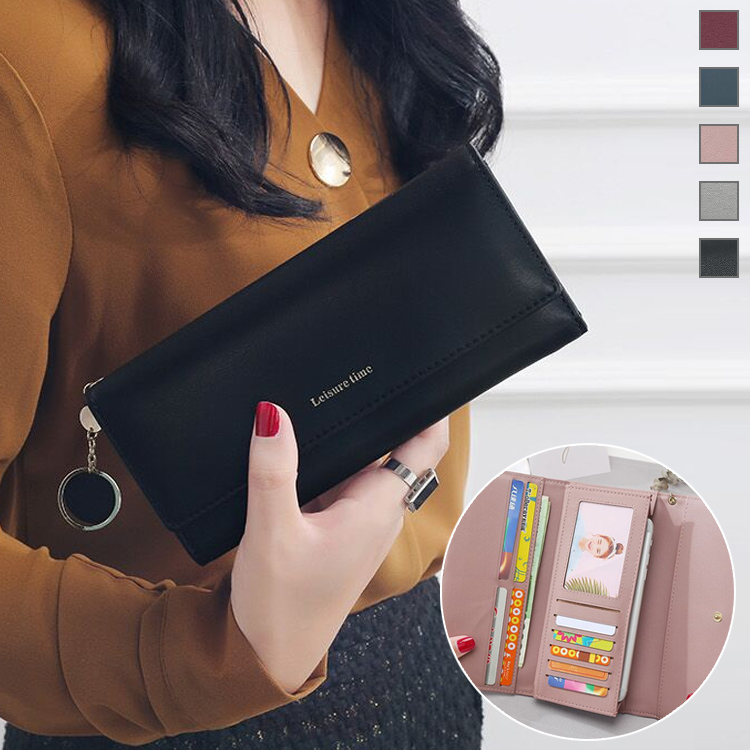 レディース 財布 長財布 三つ折り PUレザー シンプル 使い レディース 財布 長財布 三つ折り PUレザー シンプル 使い