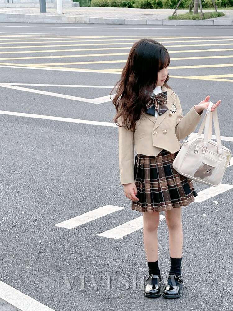 入学式 女の子 服 スーツ リボン 結婚式 発表会 チェック スカート
