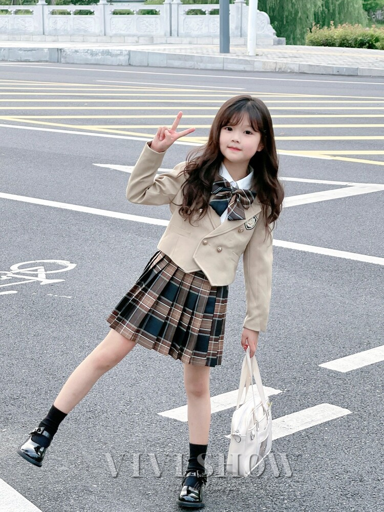 入学式 女の子 服 スーツ リボン 結婚式 発表会 チェック スカート