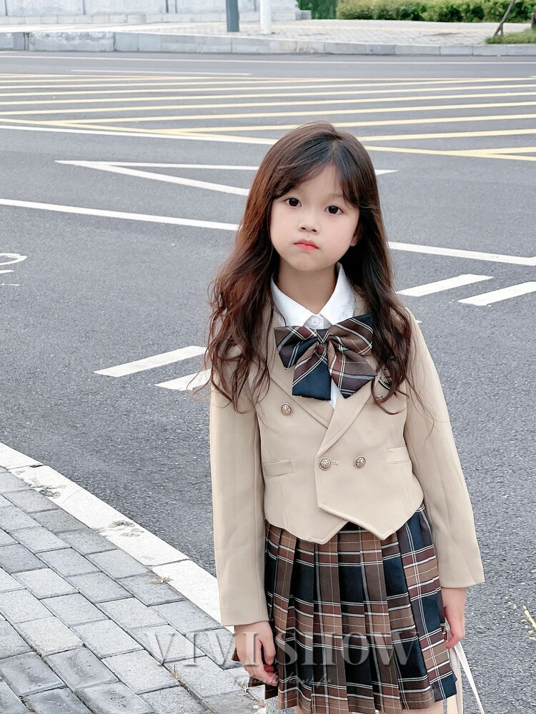 入学式 女の子 服 スーツ リボン 結婚式 発表会 チェック スカート