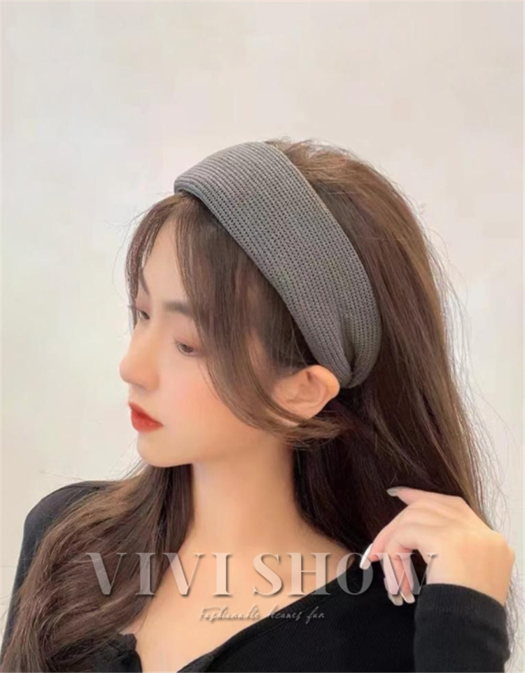 2点セット カチューシャ ヘアアクセサリー シンプル ワイド ヘアバンド