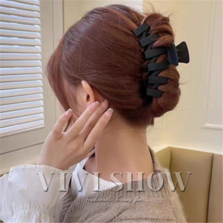 2個入 バンスクリップ ヘアクリップ シンプル ヘアアクセサリー