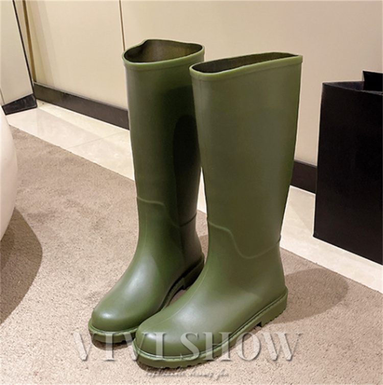 レディース レインブーツ ラバーブーツ 長靴 防水 ロングタイプ