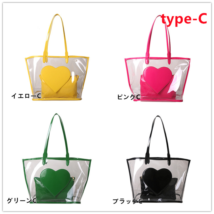 桃稚ちあ クリアカバー付きBIGトートバッグ ali1494-01.jpg