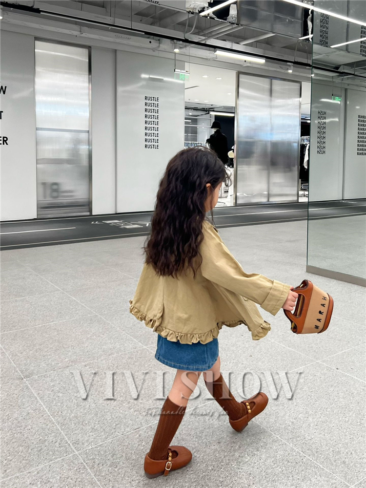子供服 アウター ジャケット 女の子 ナチュラルコーデ おしゃれキッズ 韓国子供服 新作 :fma302:VIVISHOW 通販  