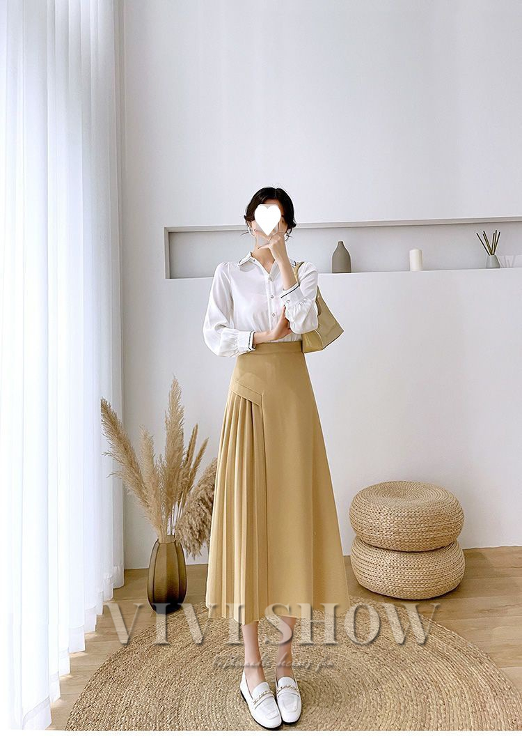 レディース スカート 膝丈スカート フレア プリーツ おしゃれ きれい