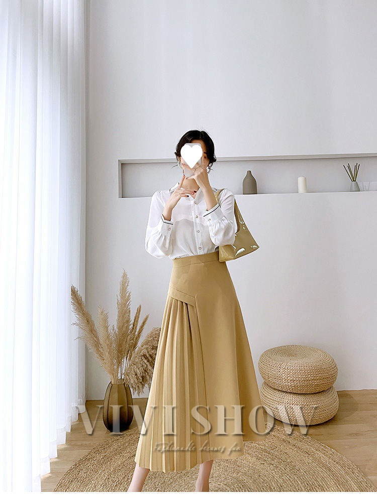 レディース スカート 膝丈スカート フレア プリーツ おしゃれ きれい