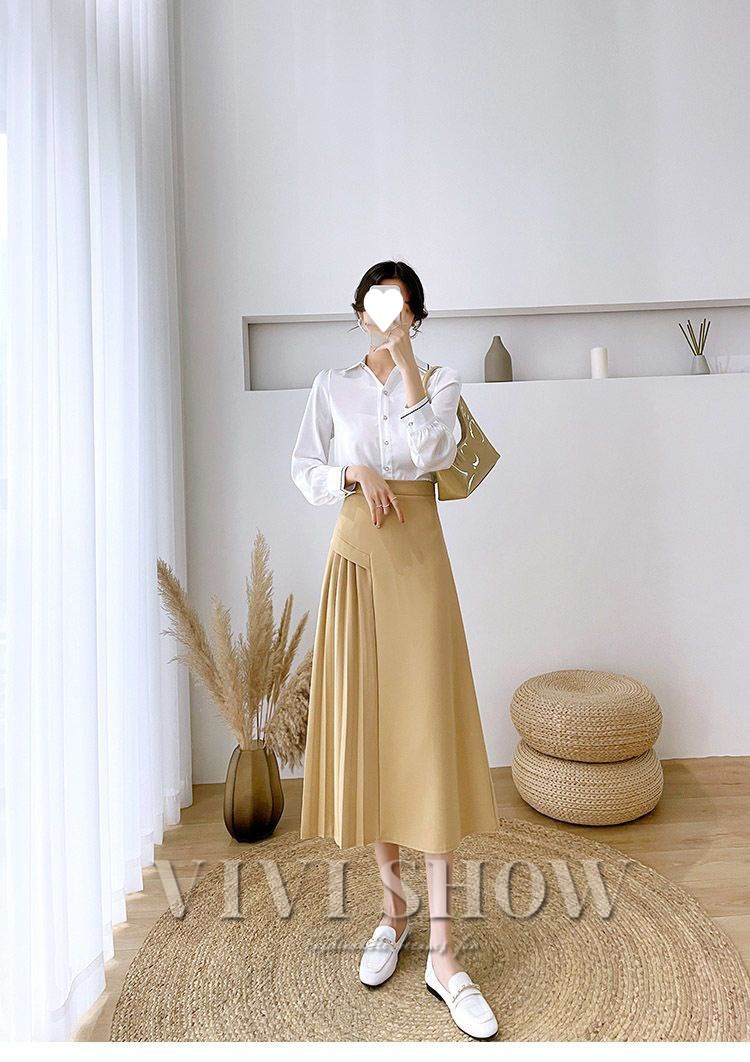 レディース スカート 膝丈スカート フレア プリーツ おしゃれ きれい