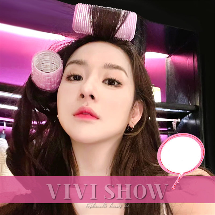 韓国人気 ヘア道具 8枚入 前髪カーラー 髪を傷めないカーラー