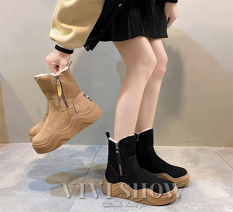 ムートンブーツ ロングブーツ レディース 裏起毛 ウェッジソール 裏