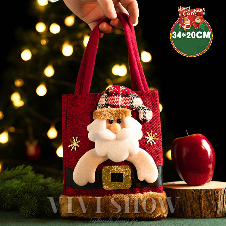 クリスマス ギフトバッグ クリスマスキャンディギフトバッグ お菓子袋 かわいいサンタクロース 雪だるま クッキー包装 ハンドバッグ｜vivishow777｜02