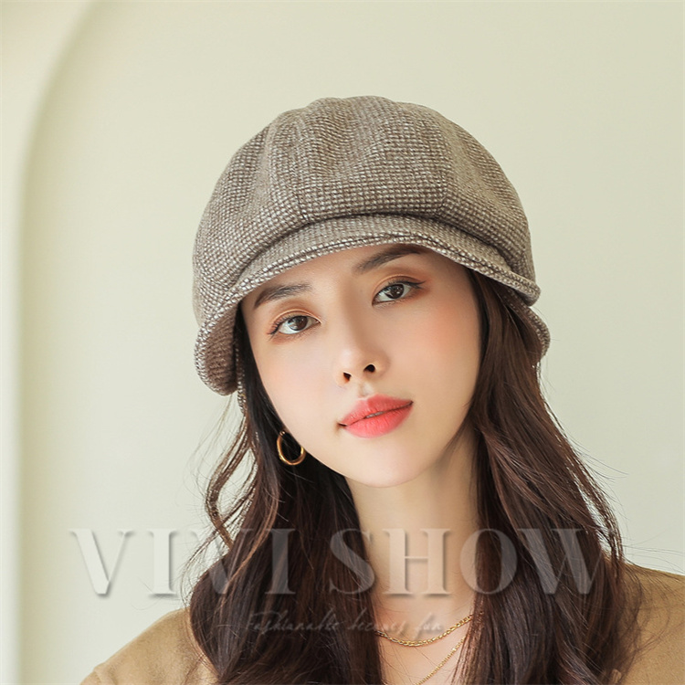 秋冬バケットハット 小さなつば 女性向けの韓国風トレンド帽子 ネット上で話題のアイテム