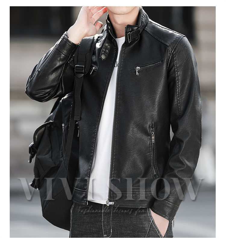 PU革ジャン メンズ レザージャケット バイクジャケット ライダース