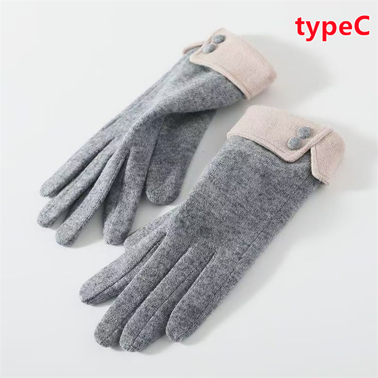 レディース 手袋 カシミヤ グローブ ファー 厚手 ボア付き 裏起毛 防寒