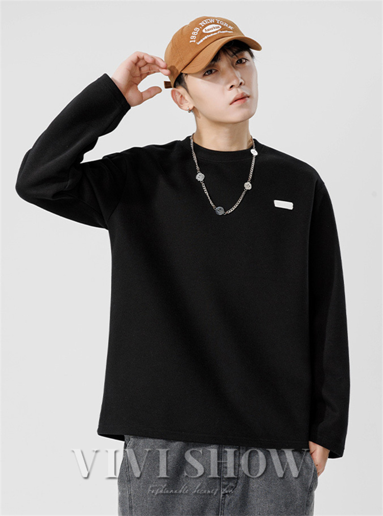 メンズ 長袖 Tシャツ ゆったり トップス シンプル おしゃれ 合わせ