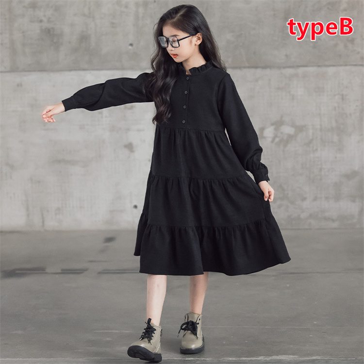 子供服 長袖 ワンピース キッズ ガーリー ふんわり かわいい おしゃれ