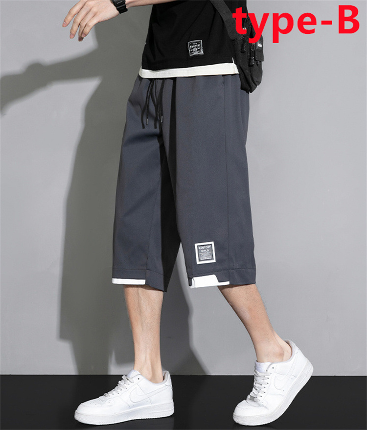 PGG ハーフパンツ　メンズ　サイズ５　春夏 ハーフパンツ メンズ 7分丈 ひざ下 パンツ 七分丈 クロップドパンツ
