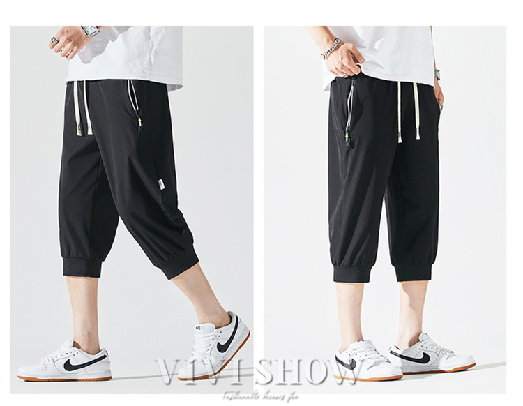 ハーフパンツ メンズ 7分丈 ひざ下 パンツ 七分丈 クロップドパンツ