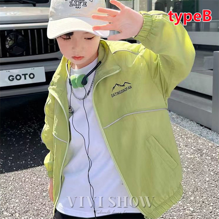 ナイロンジャケット フードなし キッズ 男の子 カジュアル オシャレ