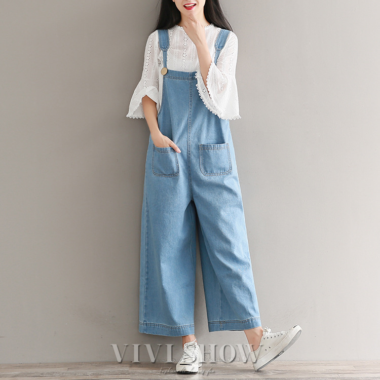 サロペット パンツ デニム オールインワン レディース 春 夏