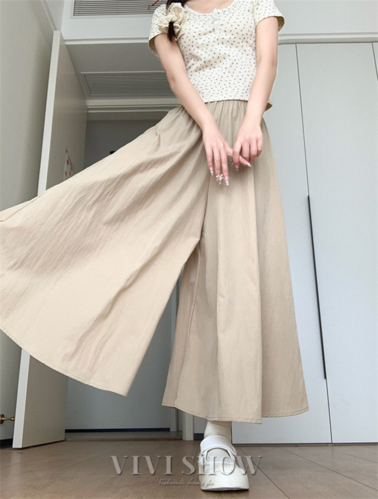 JILL STUART ガウチョパンツ フレアパンツ 春夏秋冬【M】桜 桃 いいスタイル JILL STUART ガウチョパンツ フレアパンツ 春夏