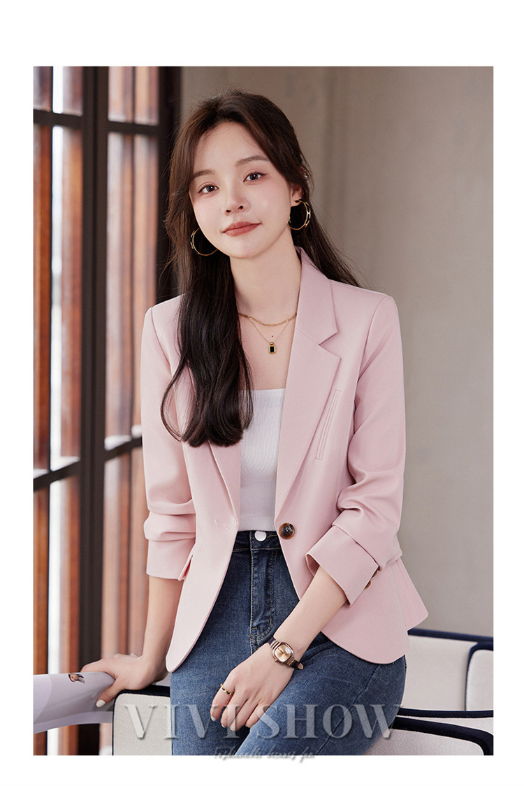 ジャケット レディース テーラードジャケット スーツ 長袖 薄手 着痩せ