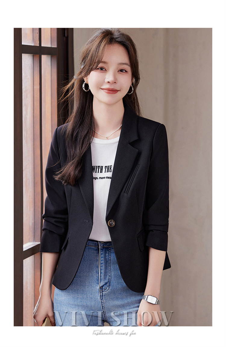 ジャケット レディース テーラードジャケット スーツ 長袖 薄手 着痩せ