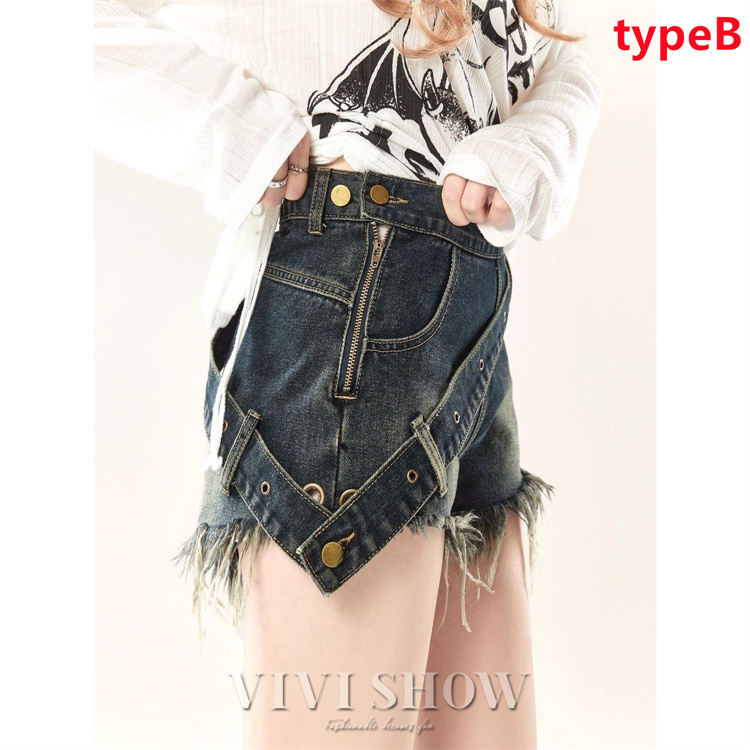 ジーンズ デニム レッグウォーマー ショートパンツ レディース