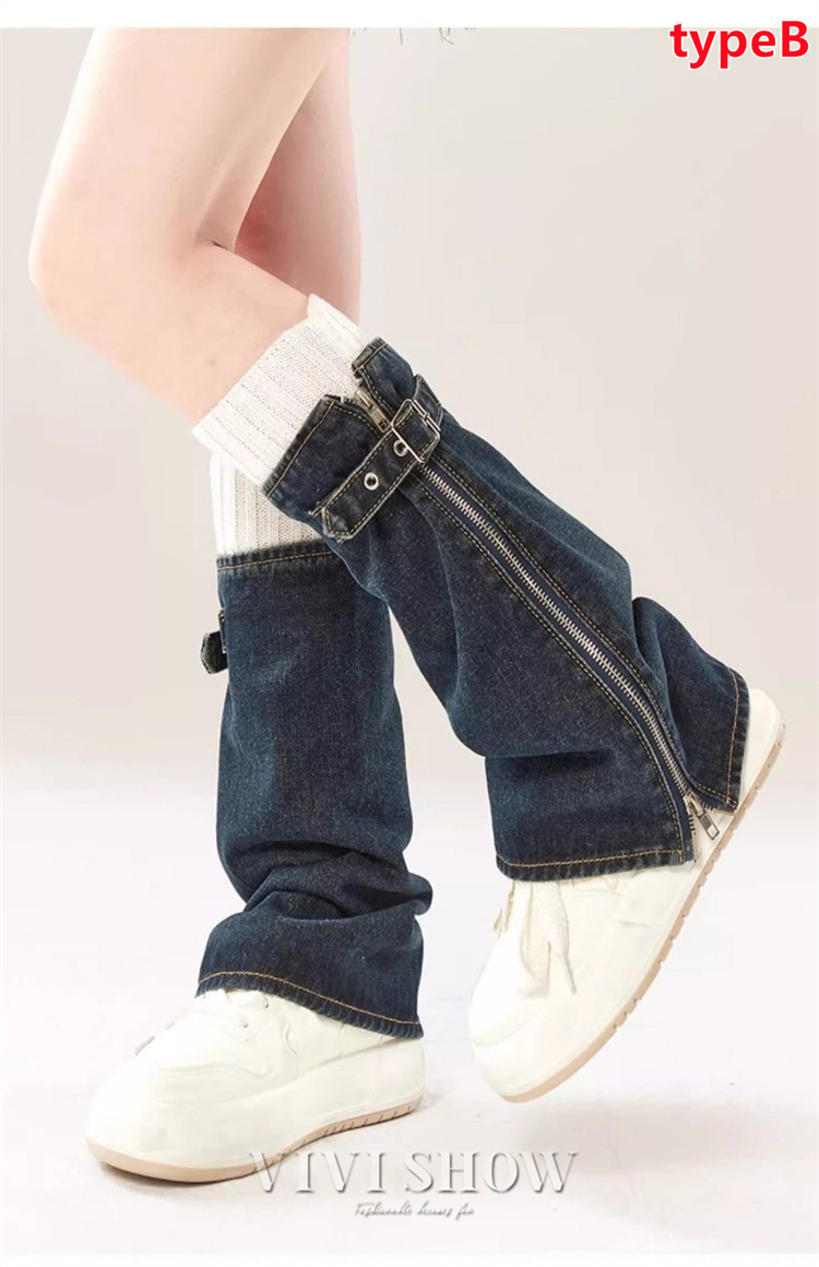 ジーンズ デニム レッグウォーマー ショートパンツ レディース