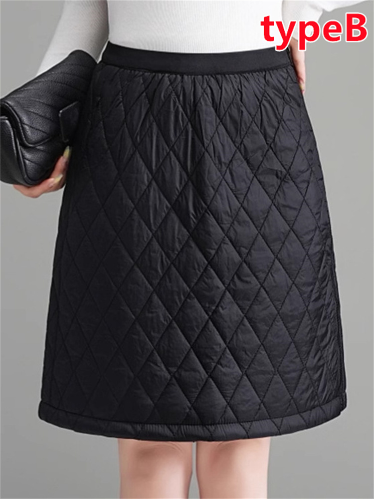 レディース 防寒 防風 ダウン風スカート 冷え防止 保温 ミニスカート