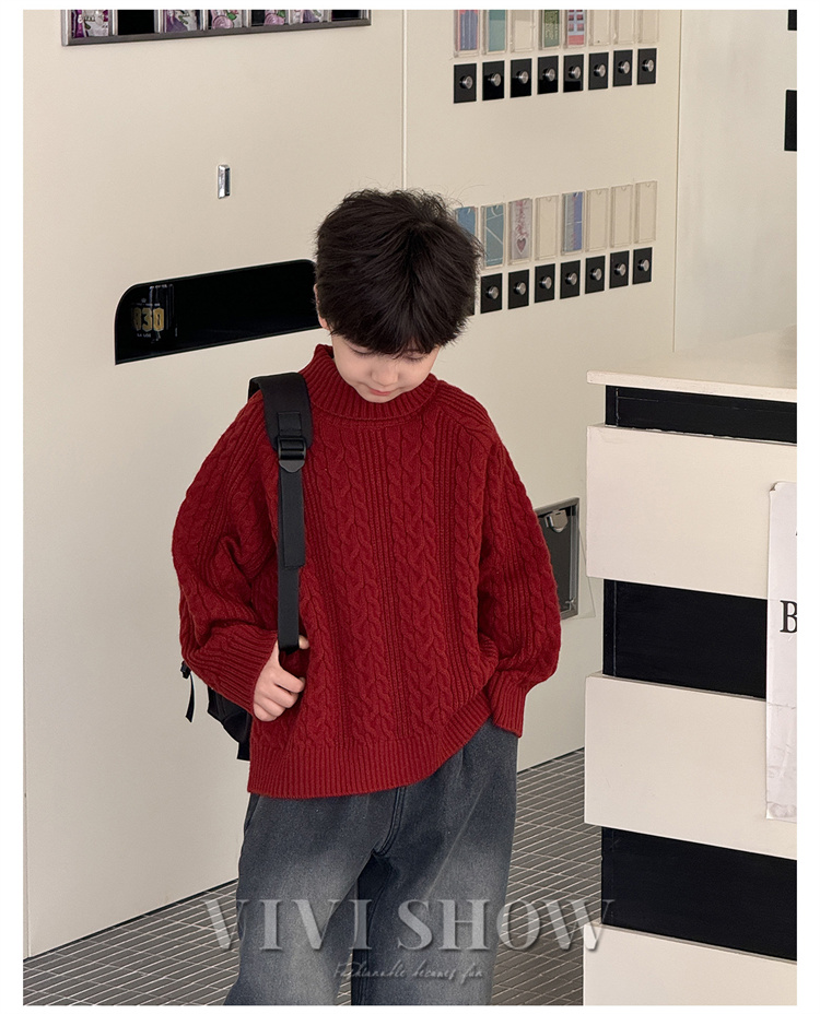 子供服 ニット プルオーバー セーター 秋冬 キッズ 男の子