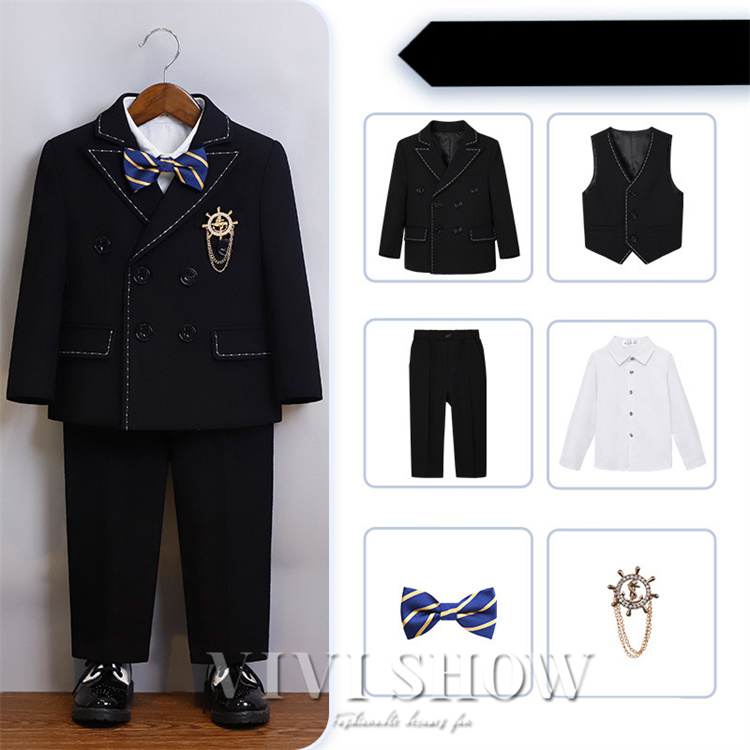 キッズスーツ 子供スーツ 6点セット 男の子 フォーマル スーツ 子供服