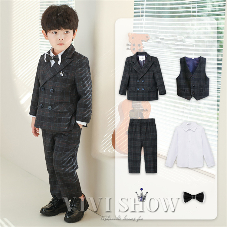 キッズスーツ 子供スーツ 6点セット 男の子 フォーマル スーツ 子供服 