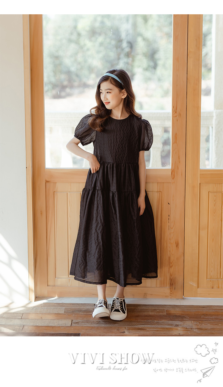 女の子　春夏　まとめ売り　半袖トップス　ワンピース　150 子供服 ワンピース キッズ 女の子 夏 半袖ワンピース シフォン ロング