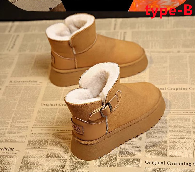 ムートンブーツ レディース スノーブーツ 裏ボア ファー付き 身長