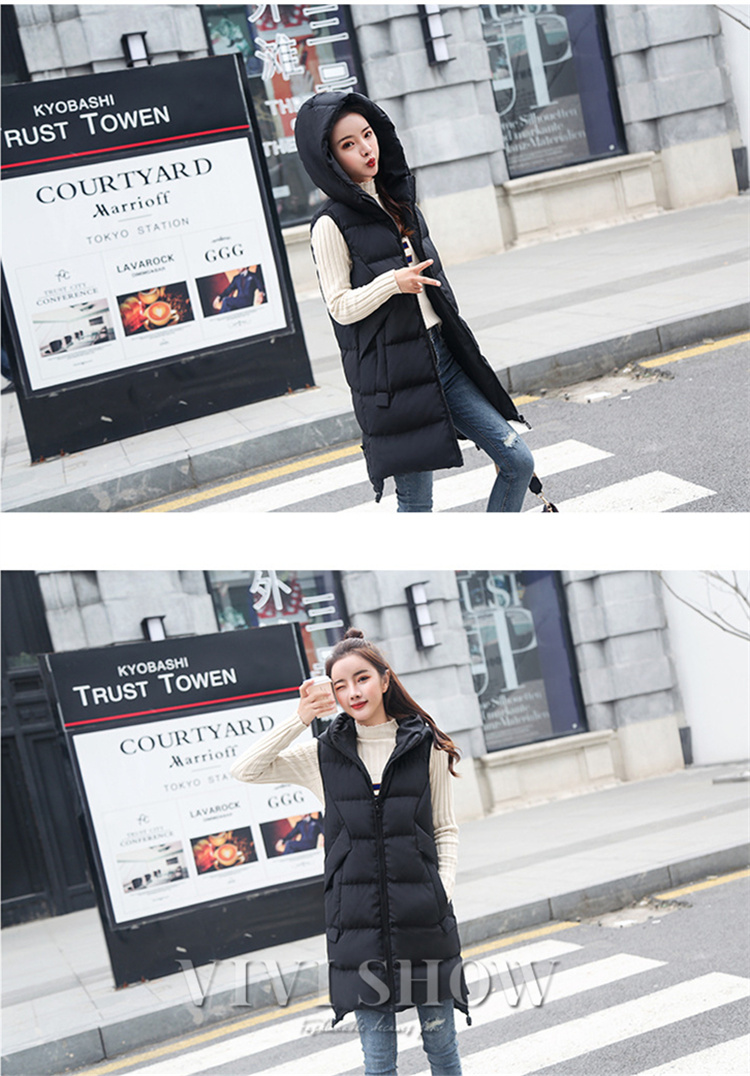 中綿ベスト レディース ダウンベスト ロング丈コート ダウンジャケット