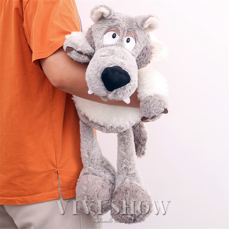 ぬいぐるみ 犬 狼 生々しい ふわふわ 癒し系 動物 キャラクター お誕生