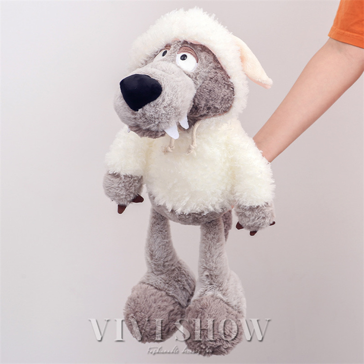 ぬいぐるみ 犬 狼 生々しい ふわふわ 癒し系 動物 キャラクター お誕生