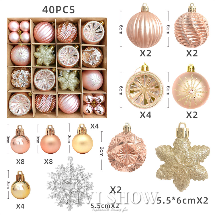 オーナメント クリスマスボールセット おしゃれ クリスマスツリー 飾り
