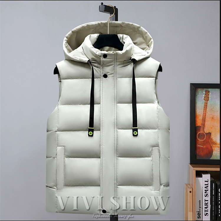 中綿ベスト メンズ ダウンベスト フード メンズベスト 冬 おしゃれ