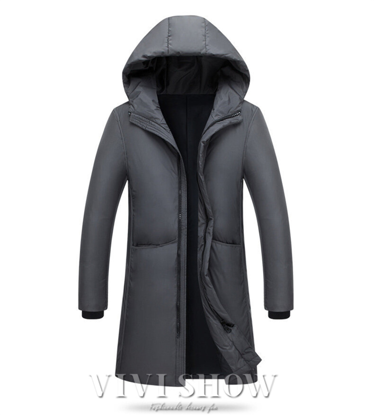 ダウンコート メンズ ロング丈 ジャケット 無地 ライトダウン 大きい